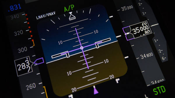 Commercial Aircraft Primary Flight Display